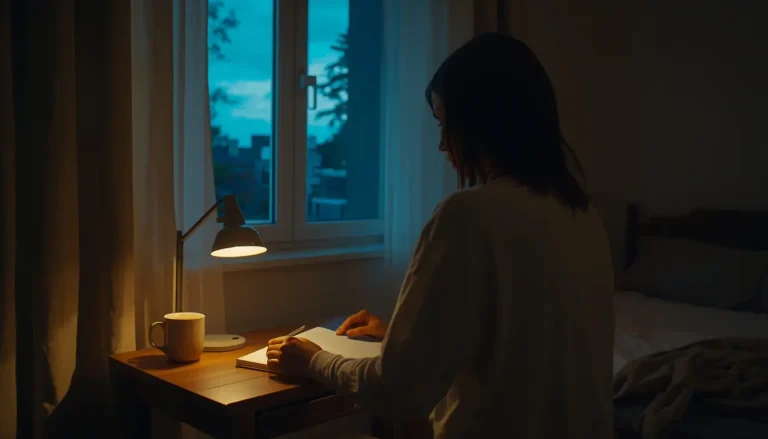 Adult evening routine showing bedtime habits for adults before sleep