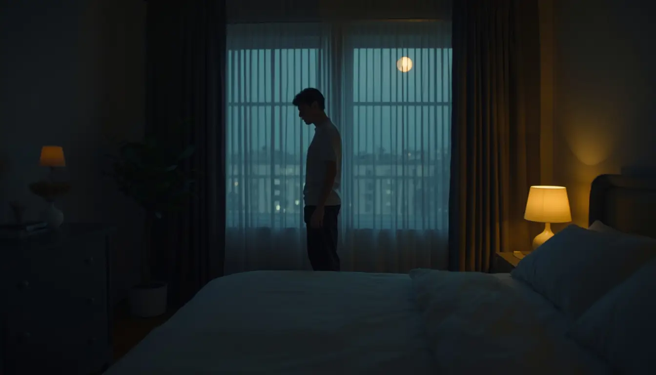 Evening wind-down environment designed to fall asleep faster naturally