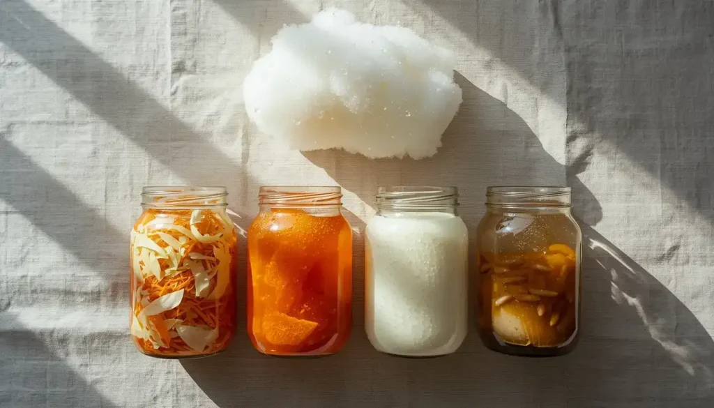 Live fermented foods boost gut bacteria diversity and lower body-wide inflammation. (1)