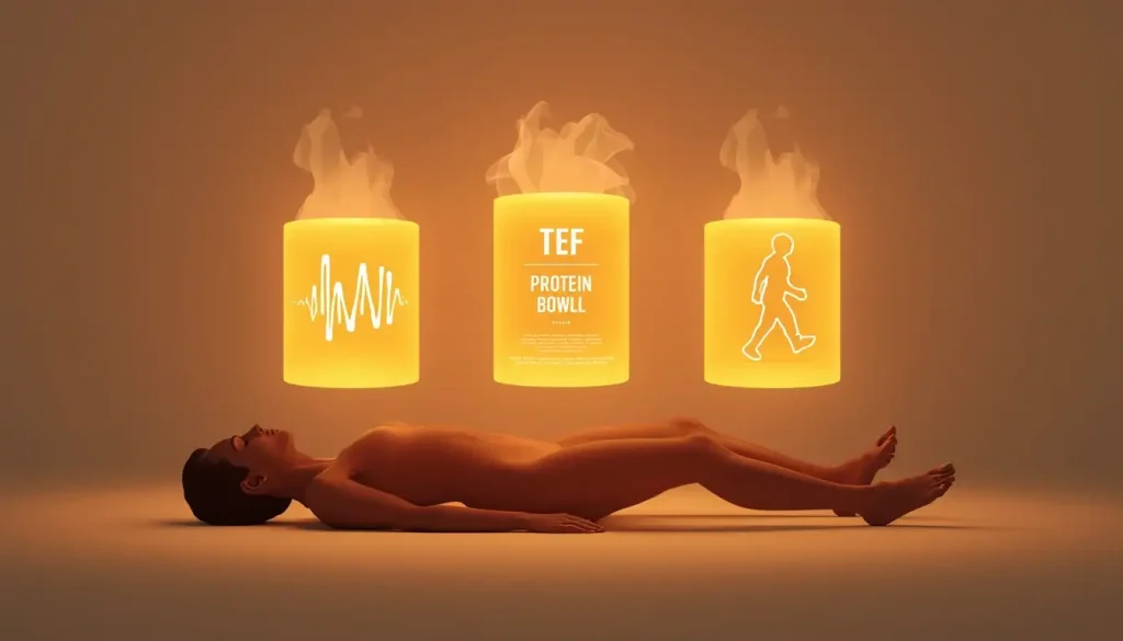 Metabolism has 3 engines BMR, food digestion, and daily movement optimize all to burn more