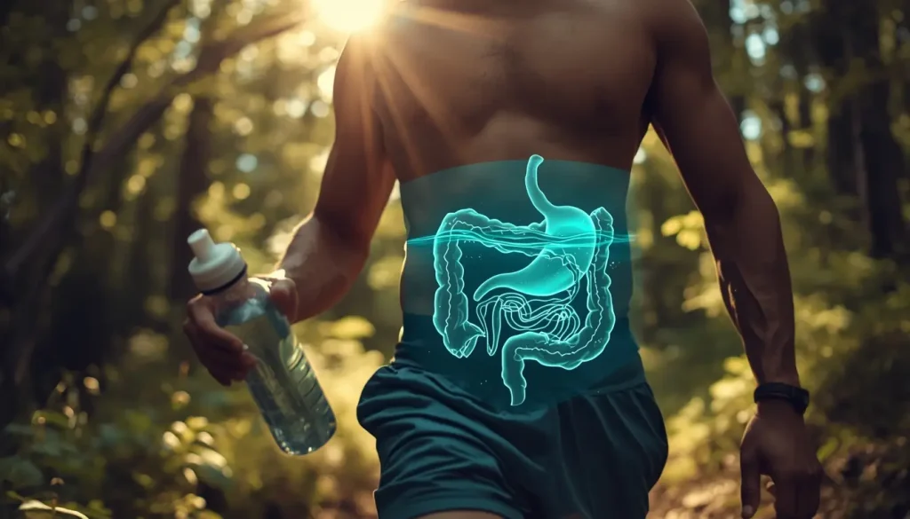 Movement and water keep your gut lining strong and digestion moving smoothly.