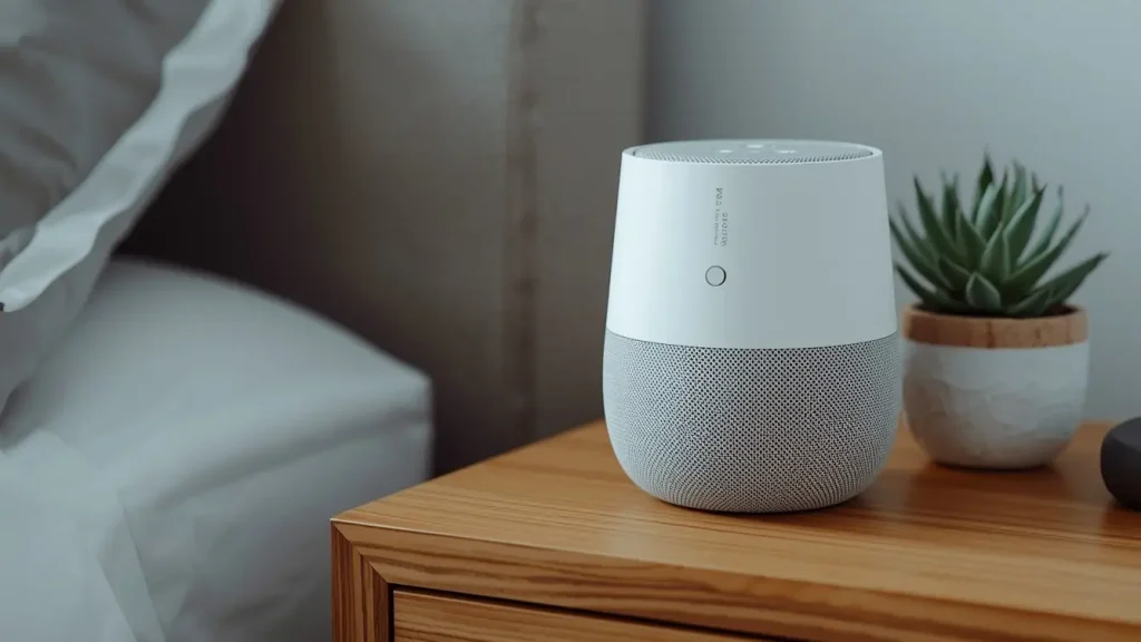 White noise machine aimed at masking disruptive sounds.