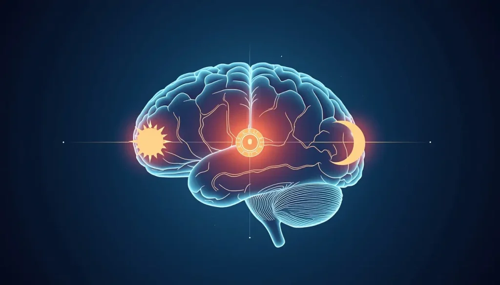 circadian rhythm biological clock illustration