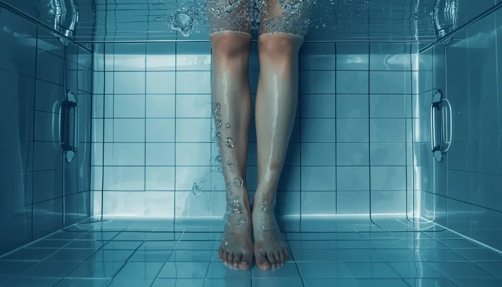 hydrostatic pressure in cold water immersion for muscle swelling reduction