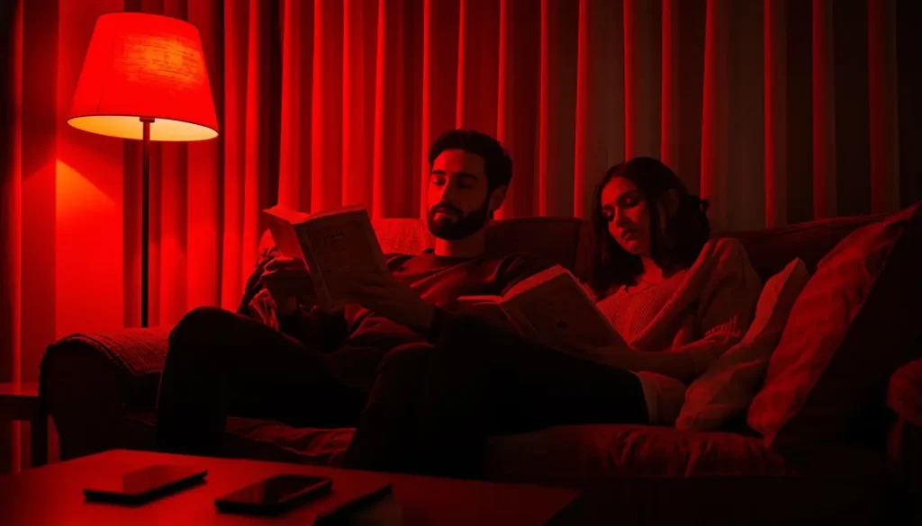 red light for circadian alignment and melatonin protection at night