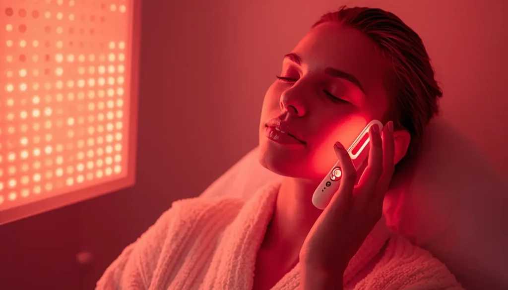 red light therapy for collagen production and skin rejuvenation