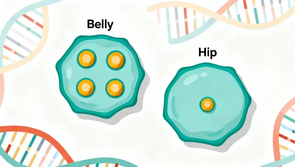 Cortisol and Belly Fat Explained: Why Stress Targets Your Waist 4 Belly fat has 4x more cortisol receptors making it a magnet for stress-induced storage.