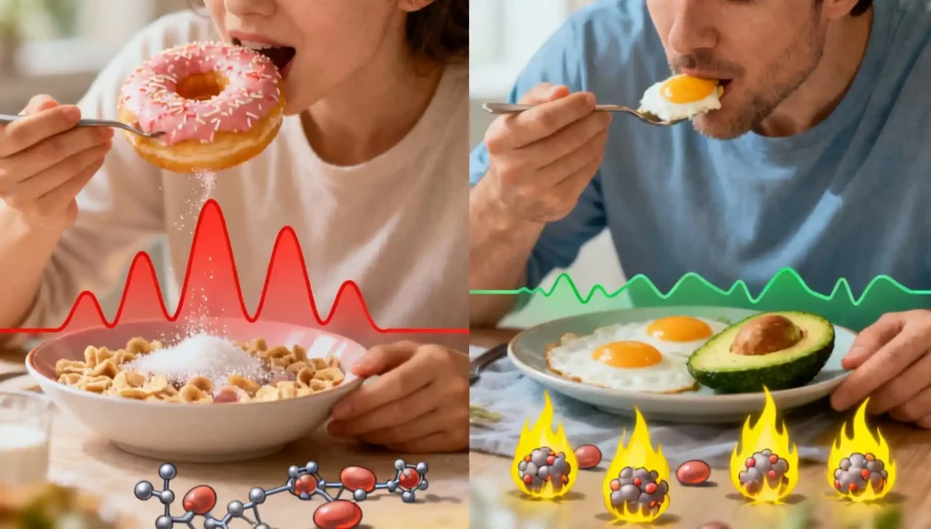 Cortisol and Belly Fat Explained: Why Stress Targets Your Waist 5 Sugar crashes spike cortisol choose protein to stabilize blood sugar and stop fat storage.